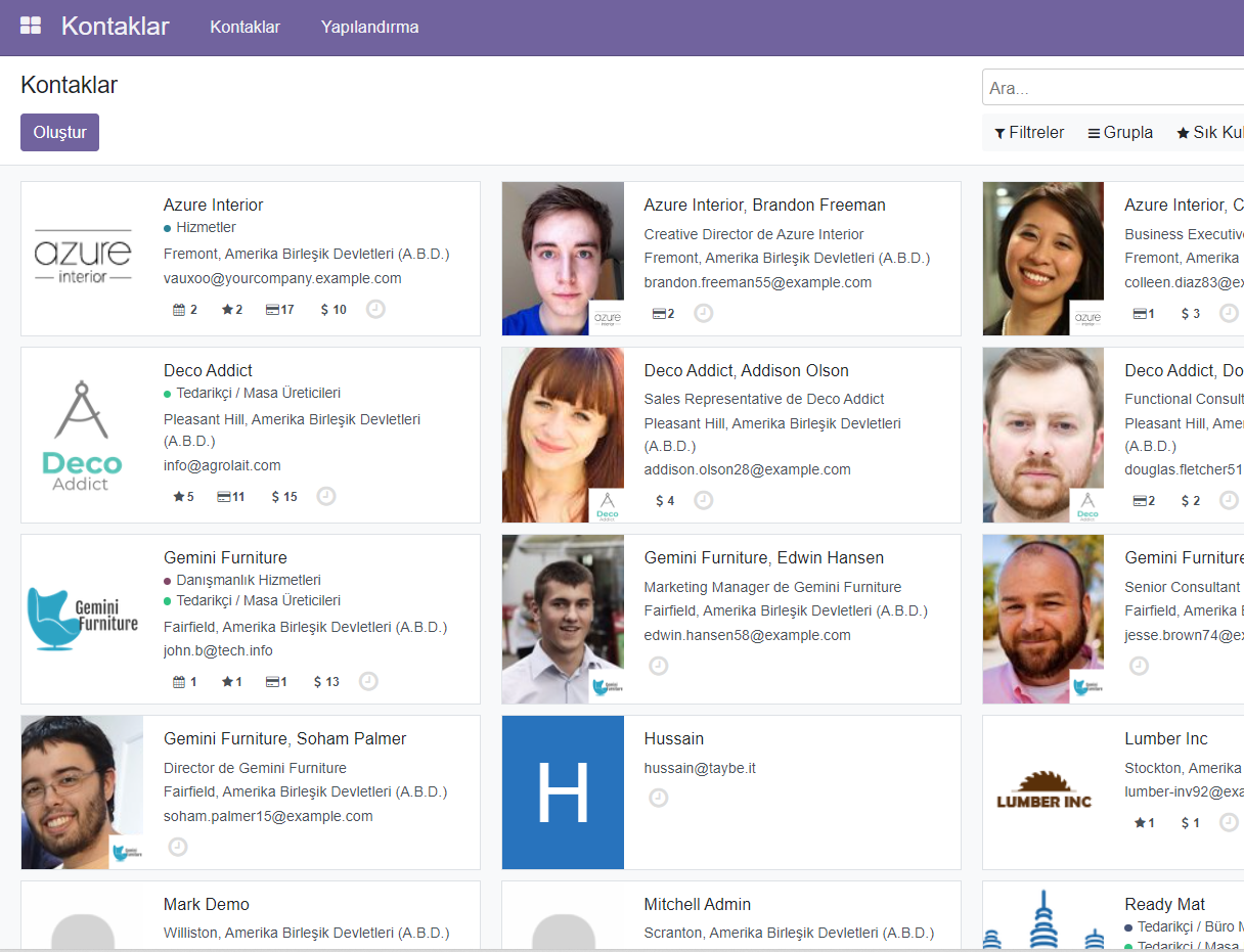 Odoo Contacts